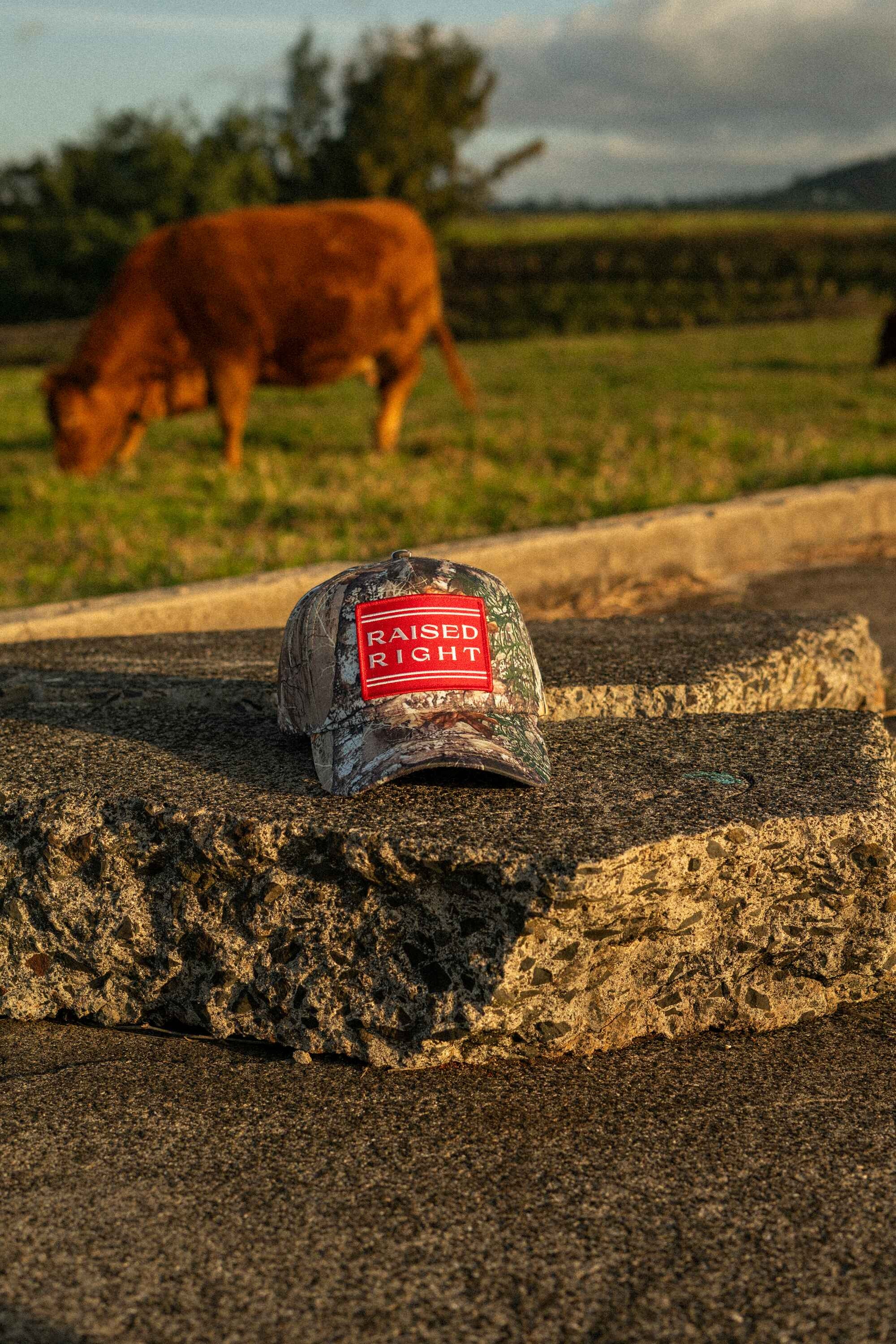 Raised Right Camo Hat