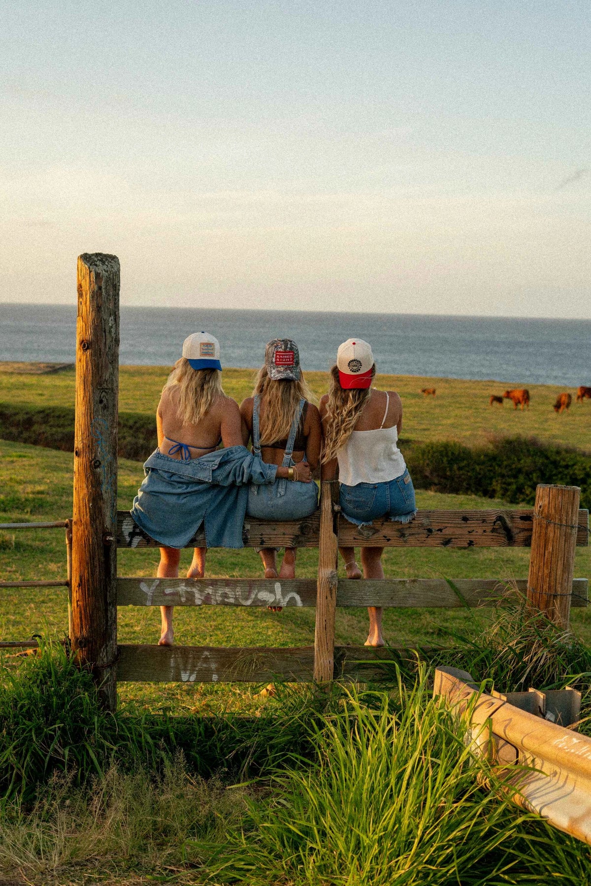 3 women wearing conservative chicks hats